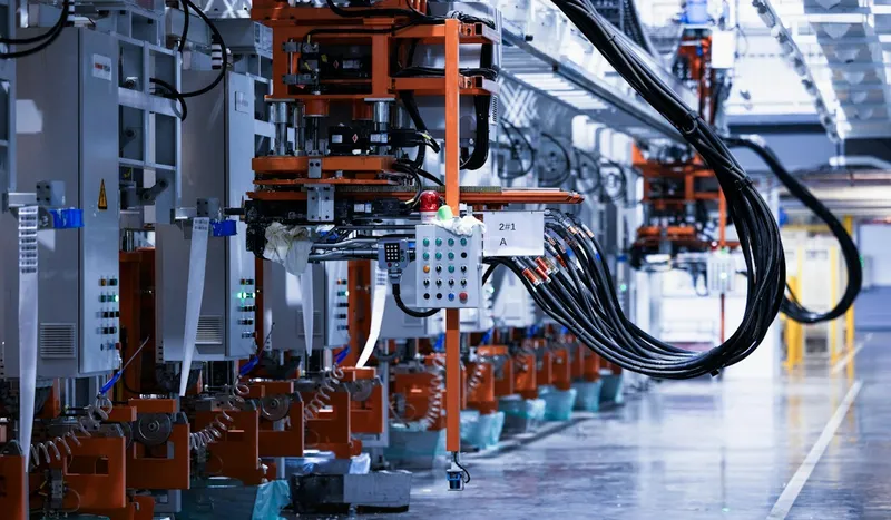 Industrial factory production line protected by servo stabilizer